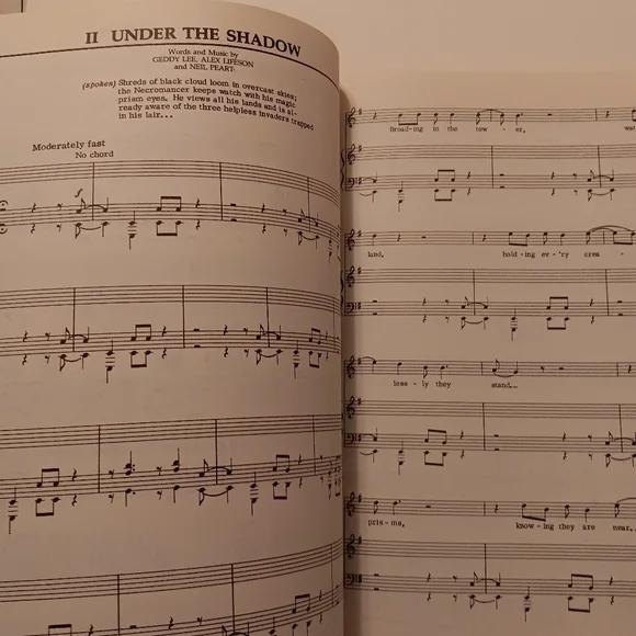 Original 1983 Rush Complete Songbook VF1060 Core Music Rare Vintage Warner Bros - Picture 7 of 10